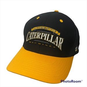 Caterpillar Authentic Machines CAT VTG Snapback Green Under Bill Hat